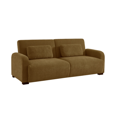 Liberta - Maison NUBO Τριθέσιος Καναπές Κρεβάτι Λαδί 213x93x86cm 70-0456