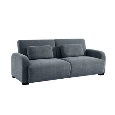 Liberta - Maison NUBO Τριθέσιος Καναπές Κρεβάτι Γκρι 213x93x86cm 70-0457