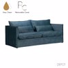 Liberta - Maison ONE ONLY Trithesios Kanapes me Aposuromeno Kalumma Glazio Skouro 209x90x87cm 71-0021