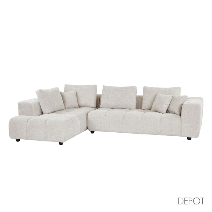 Liberta - Maison TOMOS Kanapes me Aristeri Gnia Beige Legasy 15 298x200x85cm 71-0113