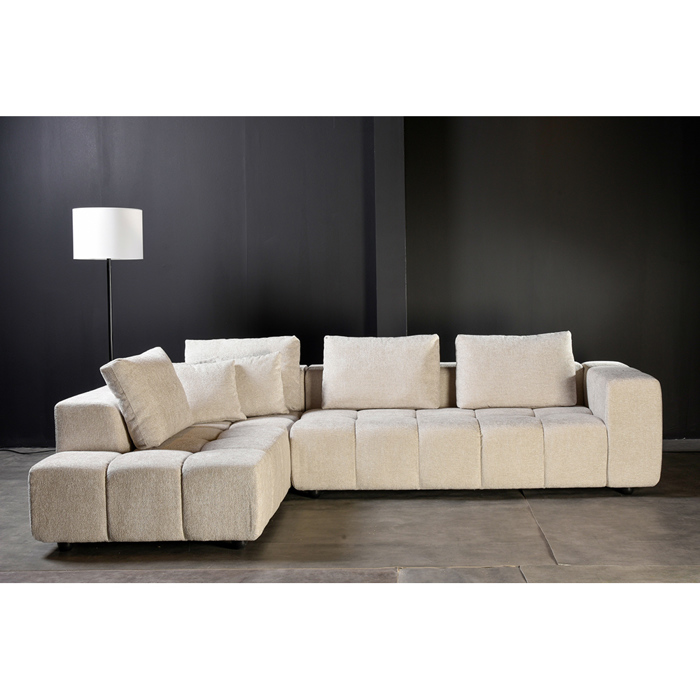 Liberta - Maison TOMOS Kanapes me Aristeri Gnia Beige Legasy 15 298x200x85cm 71-0113