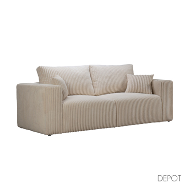 Liberta - Maison BULLET Τριθέσιος Καναπές Off White Ambience 02 232x101x92cm 71-0114