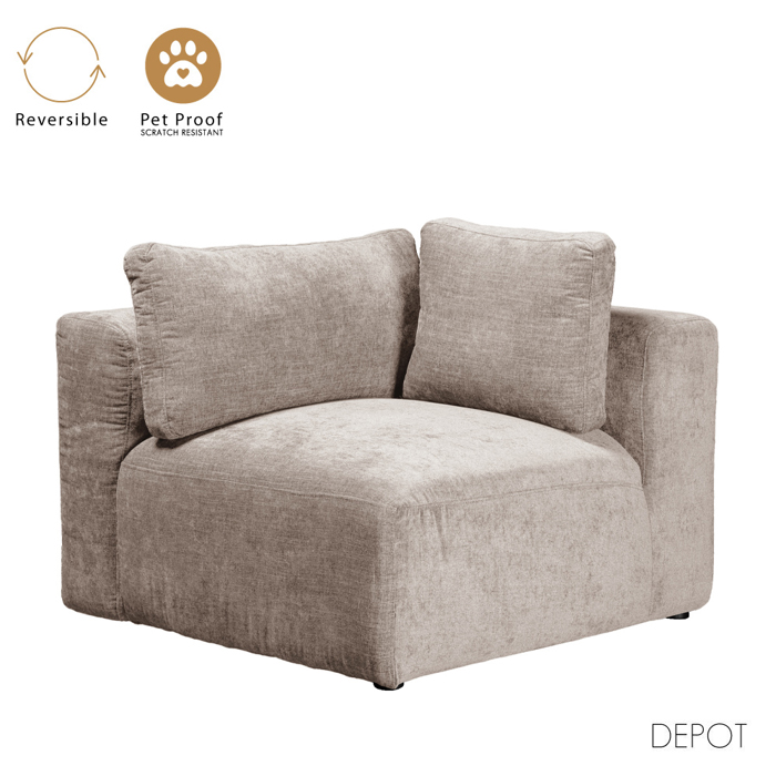 Liberta - Maison BOX Poluthrona me Bratso Anastrepsimi Beige Vogue 2 107x107x85cm 71-0136