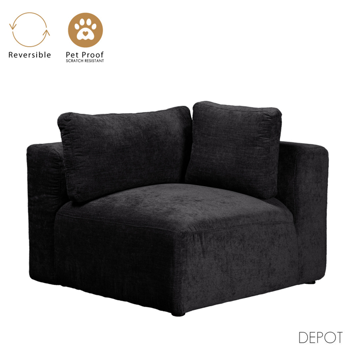 Liberta - Maison BOX Poluthrona me Bratso Anastrepsimi Anthraki Vogue 17 107x107x85cm 71-0140