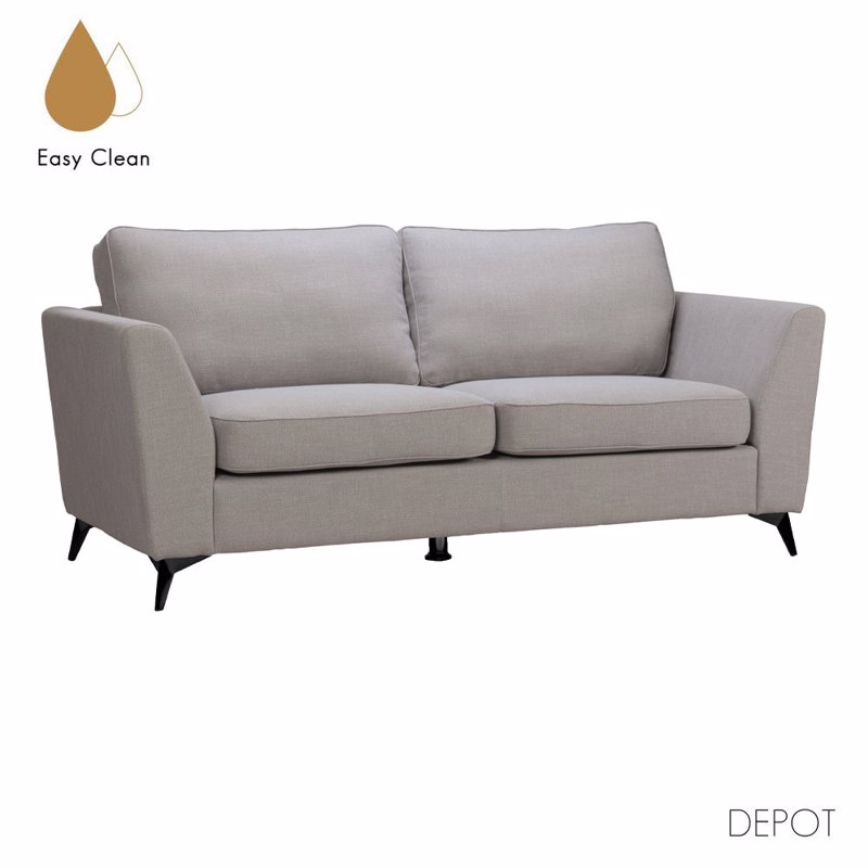 Liberta - Maison BOEL Τριθέσιος Καναπές Γκρι 200x86x92c