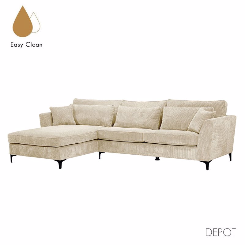 Liberta - Maison FOREVER Καναπές Beige με Αριστερή Γωνί