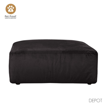 Liberta - Maison BOX Σκαμπό Ανθρακί Vogue 17 107x107x44cm 71-0179