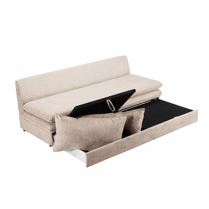 Liberta - Maison GIRASOLE Τριθέσιος Καναπές Κρεβάτι Beige 200x87x90cm 71-0227 Liberta - Maison GIRASOLE Trithesios Kanapes Krebati Beige 200x87x90cm 71-0227