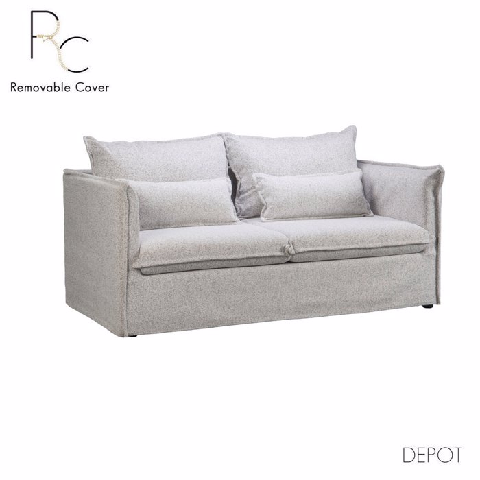 Liberta - Maison PROUD Διθέσιος Καναπές Γκρι Ανοιχτό/Puente 80 177x90x90cm 71-0234 Liberta - Maison PROUD Dithesios Kanapes Ggri Anoixto/Puente 80 177x90x90cm 71-0234