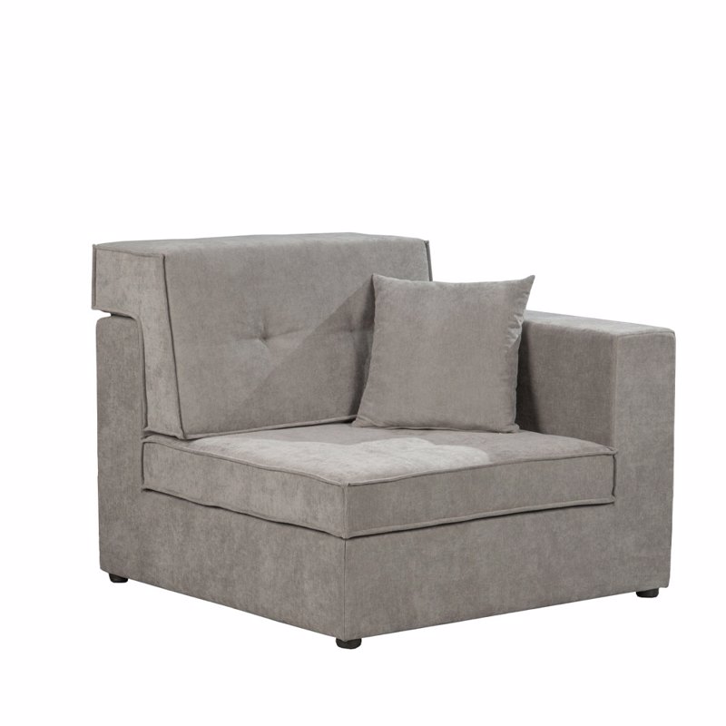 Μικροέπιπλα agiovlasitishome - ΣΗΜΑΝΤΙΚΟ: Σε περίπτωση διαφοράς τιμής από το κατάστημα ισχύει παντα και μόνο η τιμή του καταστήματος Liberta - Maison MEXICO Πολυθρόνα με Μπράτσο Γκρι 101x1