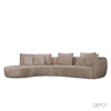 Liberta - Maison CURVO Kanapes me Aristeri Gnia Beige Cremona 14 412x162x92cm 71-0388