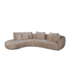 Liberta - Maison CURVO Kanapes me Aristeri Gnia Beige Cremona 14 412x162x92cm 71-0388