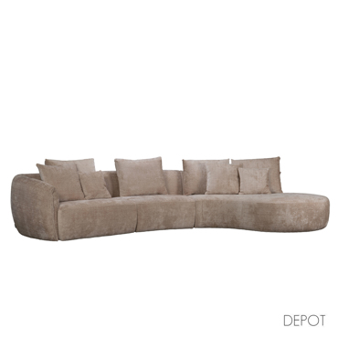 Liberta - Maison CURVO Καναπές με Δεξιά Γωνία Beige Cremona 14 412x162x92cm 71-0389