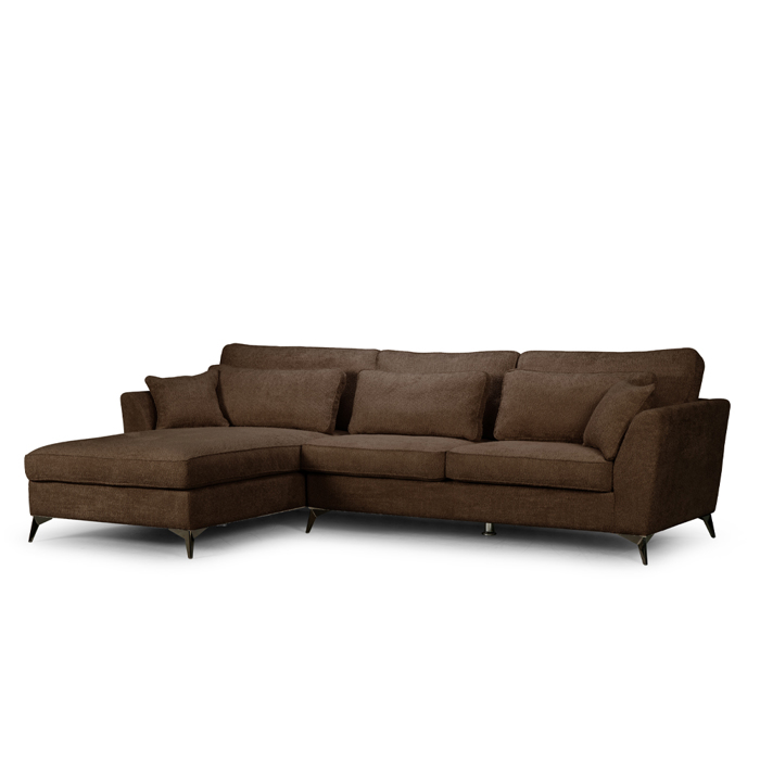 Liberta - Maison FOREVER Kanapes me Aristeri Gnia Mocca/Kafe ANTHOLOGY 07 316x185x92cm 71-0394