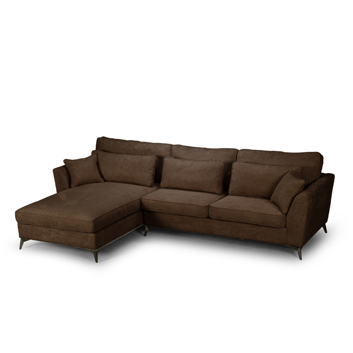 Liberta - Maison FOREVER Kanapes me Aristeri Gnia Mocca/Kafe ANTHOLOGY 07 316x185x92cm 71-0394