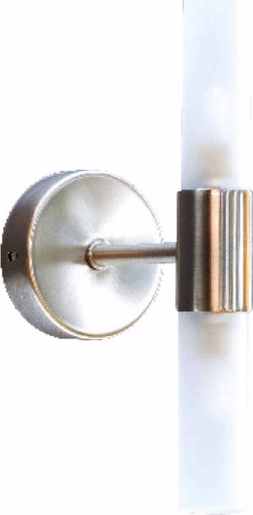 ACA Απλίκα Μπάνιου Μεταλλική/Γυάλινη 'Sueva' Λευκό/Νίκελ  G9 23Χ11,5εκ SUEVA4