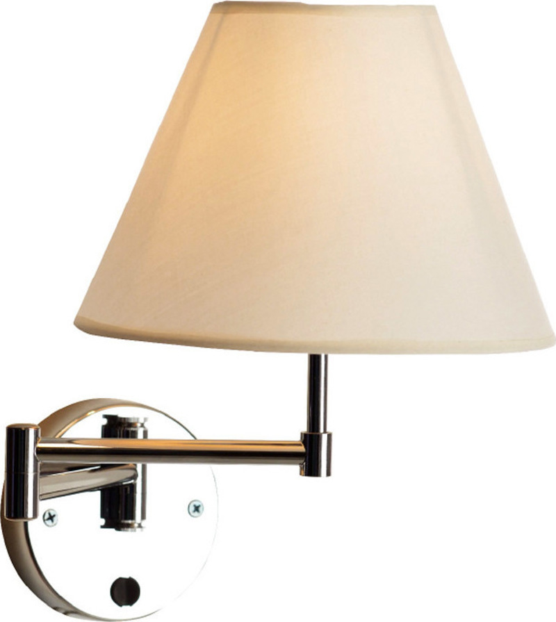 ACA Απλίκα Τοίχου Ξενοδοχείου Μεταλλική/Υφασμάτινη 'Suw