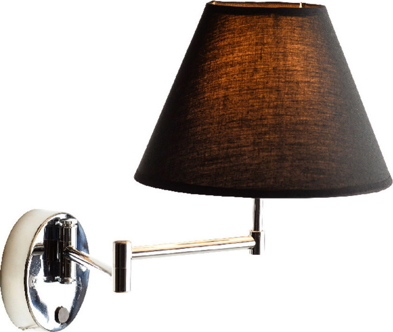 ACA Απλίκα Τοίχου Ξενοδοχείου Μεταλλική/Υφασμάτινη 'Suw