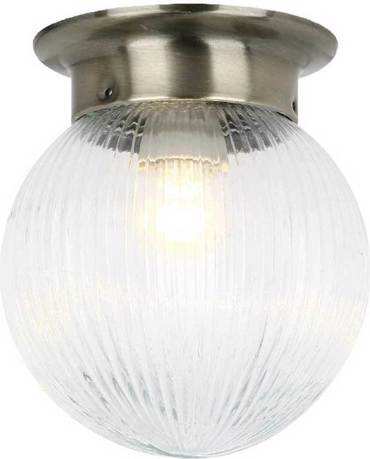 ACA Απλίκα Μεταλλική/Γυάλινη 'Capri' Μπρονζέ Ε27 15Χ17cm SU0607CB