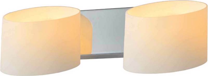 ACA Απλίκα Μεταλλική/Γυάλινη 'Moet' Χρώμιο/Λευκό G9 29Χ