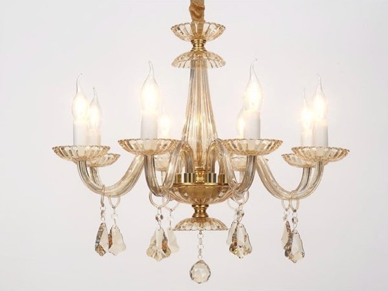 ACA Lighting - ΣΗΜΑΝΤΙΚΟ: Σε περίπτωση διαφοράς τιμής από το κατάστημα ισχύει παντα και μόνο η τιμή του καταστήματος ACA Φωτιστικό Οροφής Οκτάφωτο Μεταλλικό/Κρυστάλλινο 'LO