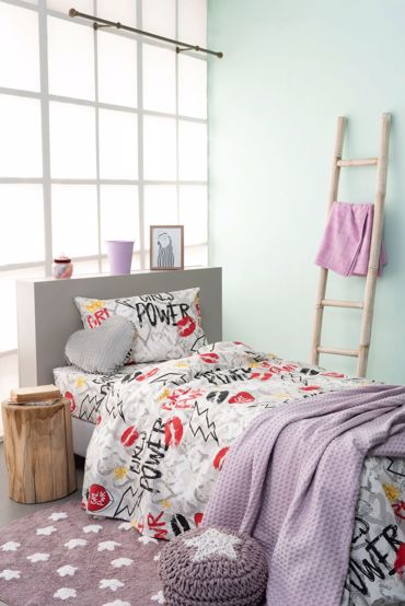 Palamaiki Σετ Σεντόνια Ημίδιπλα Με Λάστιχο TREND COLLECTION 160X260 TC920 Red