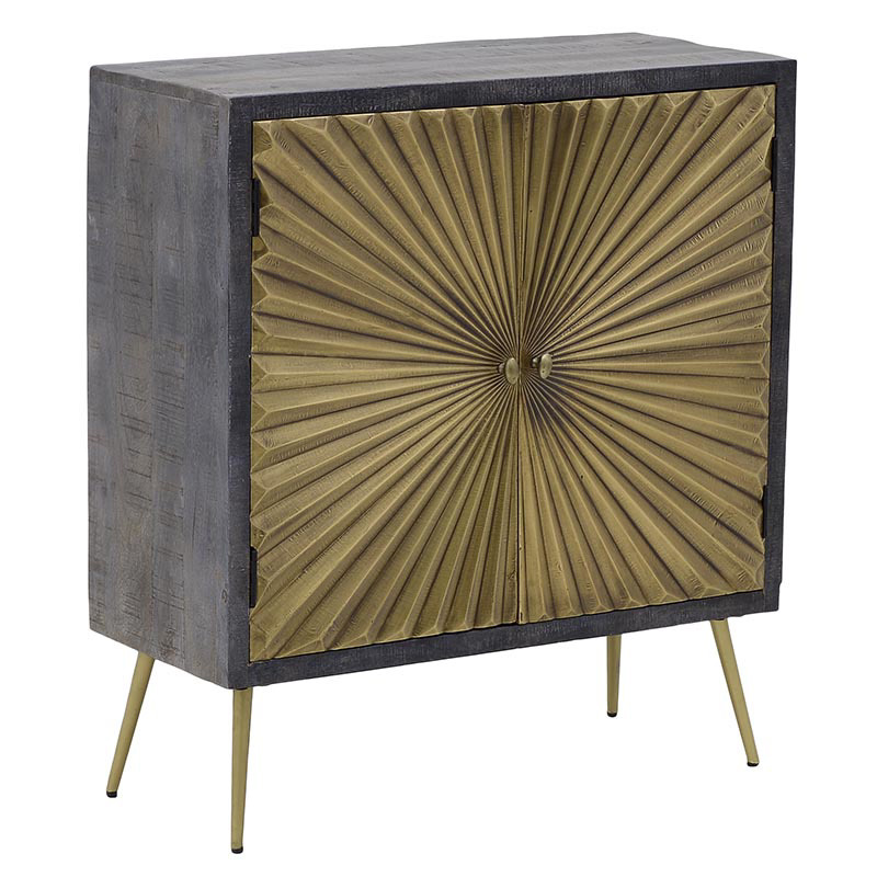 INART ΝΤΟΥΛΑΠΙ ΞΥΛΙΝΟ NATURAL ΧΡΥΣΟ 90X37X80 3-50-350-0044