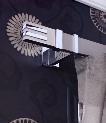 Κουρτινόξυλο Inox Orizon by Aslanis