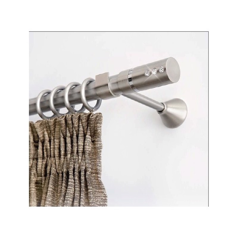 Κουρτινόξυλο Valeria φ25 inox by Guy Laroche