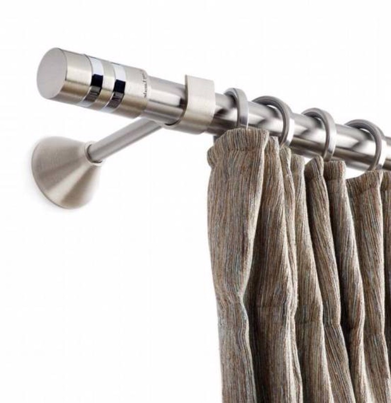 Κουρτινόξυλο Capital Φ25 Inox by Guy Laroche