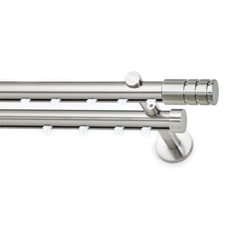 Anartisi - ΣΗΜΑΝΤΙΚΟ: Σε περίπτωση διαφοράς τιμής από το κατάστημα ισχύει παντα και μόνο η τιμή του καταστήματος Σιδηρόδρομος διπλός Φ25 ILIOS S17 νίκελ σατινέ