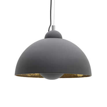 Inart Φωτιστικό Οροφής Μεταλλικό Μαύρο Χρυσό E27 38X38X28/150 3-10-818-0001