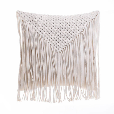 Inart Μαξιλάρι Υφασμάτινο Εκρού 45Χ45 3-40-826-0022