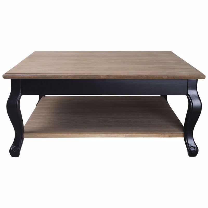 ΤΡΑΠΕΖΙ ΞΥΛΙΝΟ ΜΠΕΖ ΜΕ ΜΑΥΡΑ ΠΟΔΙΑ 80X80X35 3-50-104-0193