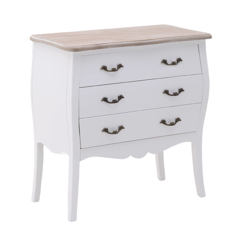 INART ΣΥΡΤΑΡΙΕΡΑ ΞΥΛΙΝΗ ΛΕΥΚΗ NATURAL 75X38X76 3-50-104-0367