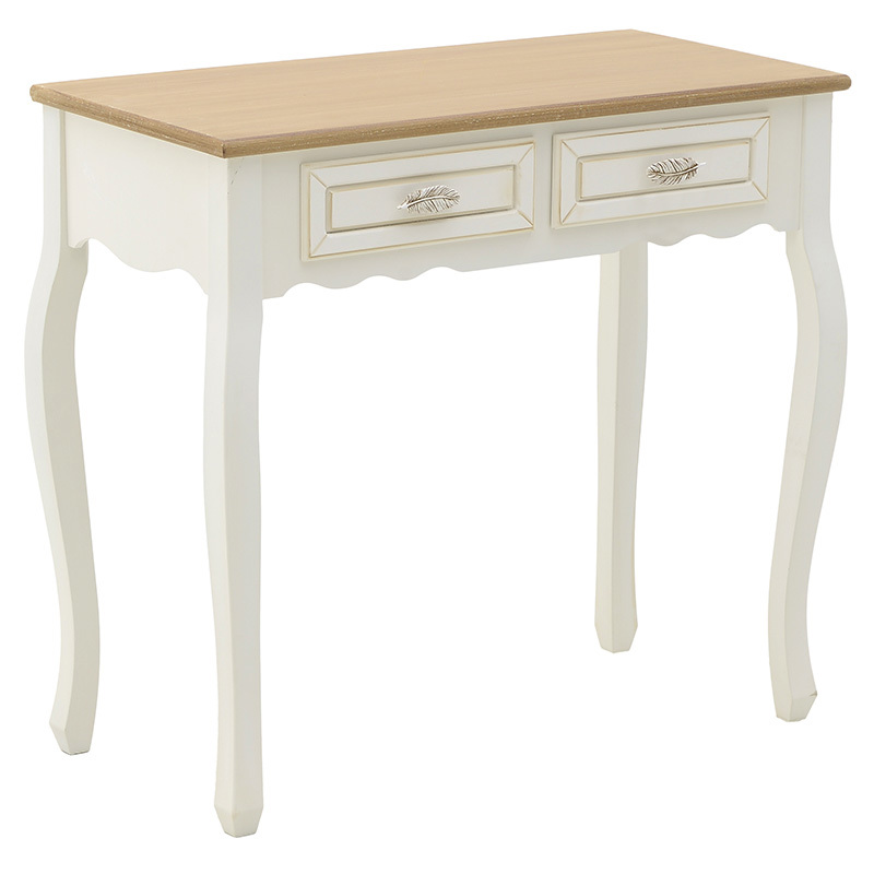 INART ΚΟΝΣΟΛΑ ΞΥΛΙΝΗ ΛΕΥΚΗ NATURAL 80X40X75 3-50-147-0099