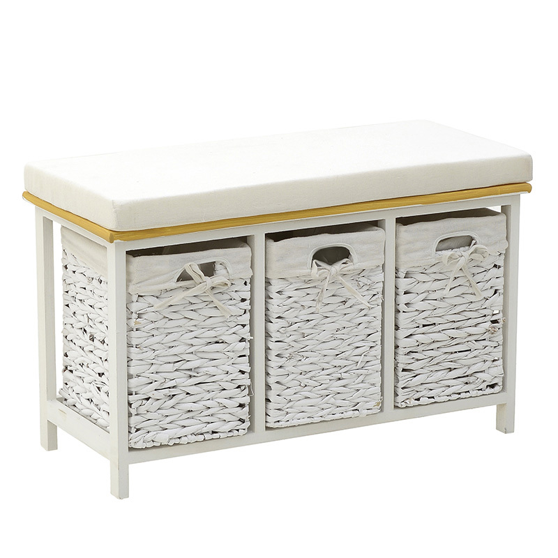 INART ΝΤΟΥΛΑΠΙ ΜΕ ΚΑΘΙΣΜΑ ΞΥΛΙΝΟ ΛΕΥΚΟ NATURAL 73X32X45 3-50-264-0057