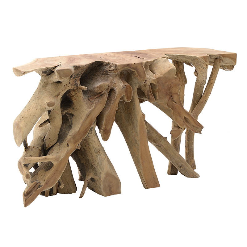 INART ΚΟΝΣΟΛΑ ΑΠΟ ΜΑΣΙΦ ΞΥΛΟ ΝΑTURAL 150X45X80 3-50-722-0008