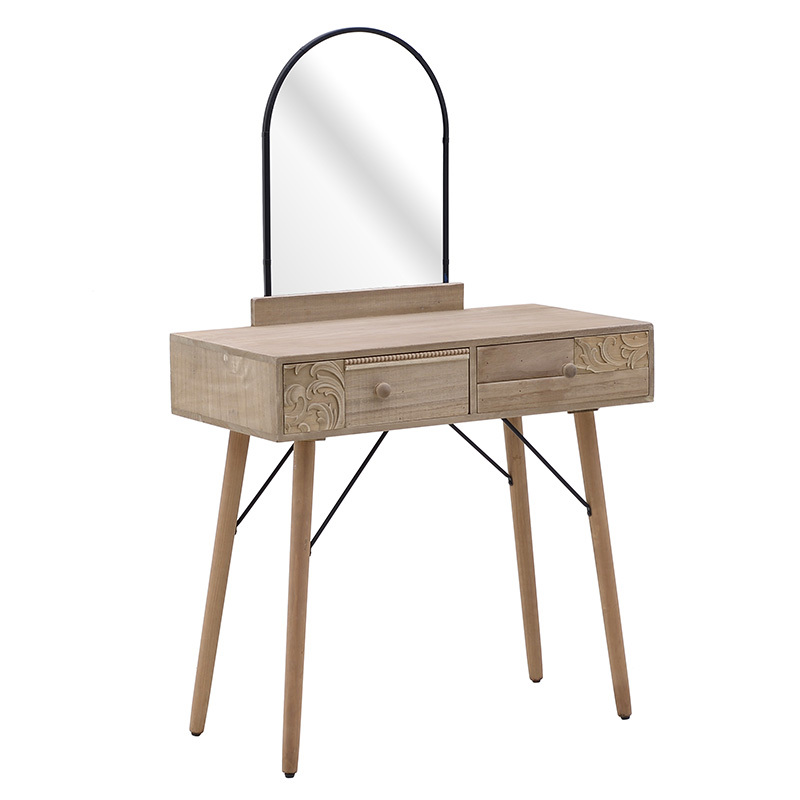 INART ΚΟΝΣΟΛΑ ΞΥΛΙΝΗ NATURAL 80Χ39Χ129 3-50-786-0003