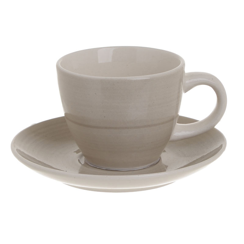INART ΣΕΤ 6 ΚΑΦΕ STONEWARE 90CC 3-60-766-0014