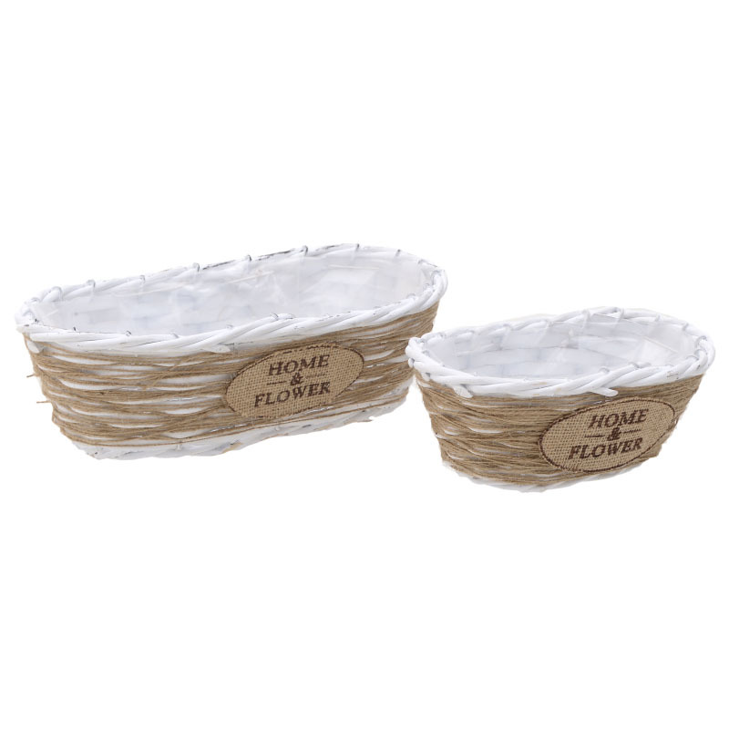 INART ΣΕΤ ΤΩΝ 2 ΚΑΣΠΩ ΞΥΛΙΝΟ NATURAL ΛΕΥΚΟ 3-70-012-0164