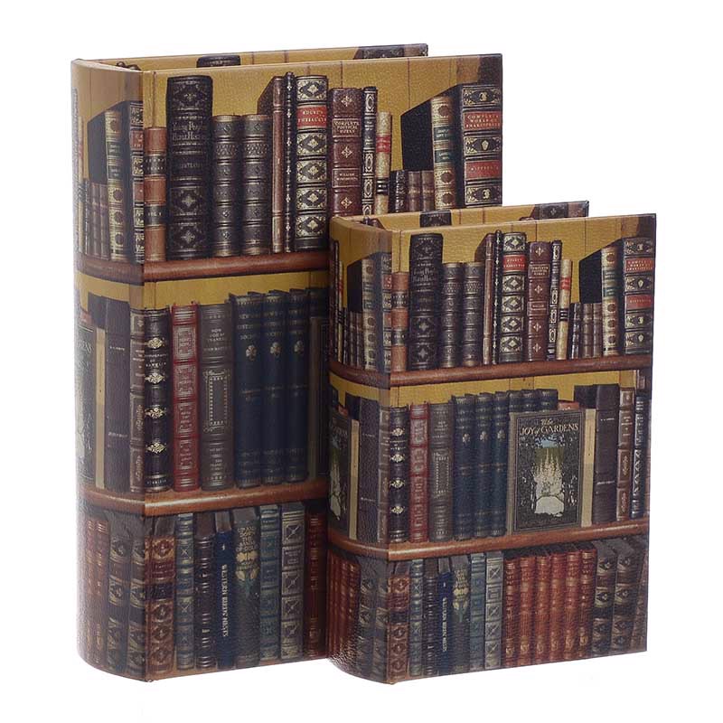 INART ΣΕΤ ΤΩΝ 2 ΚΟΥΤΙ ΒΙΒΛΙΟ ΔΕΡΜΑΤΙΝΟ GARDENS 19X7X27 3-70-106-0006