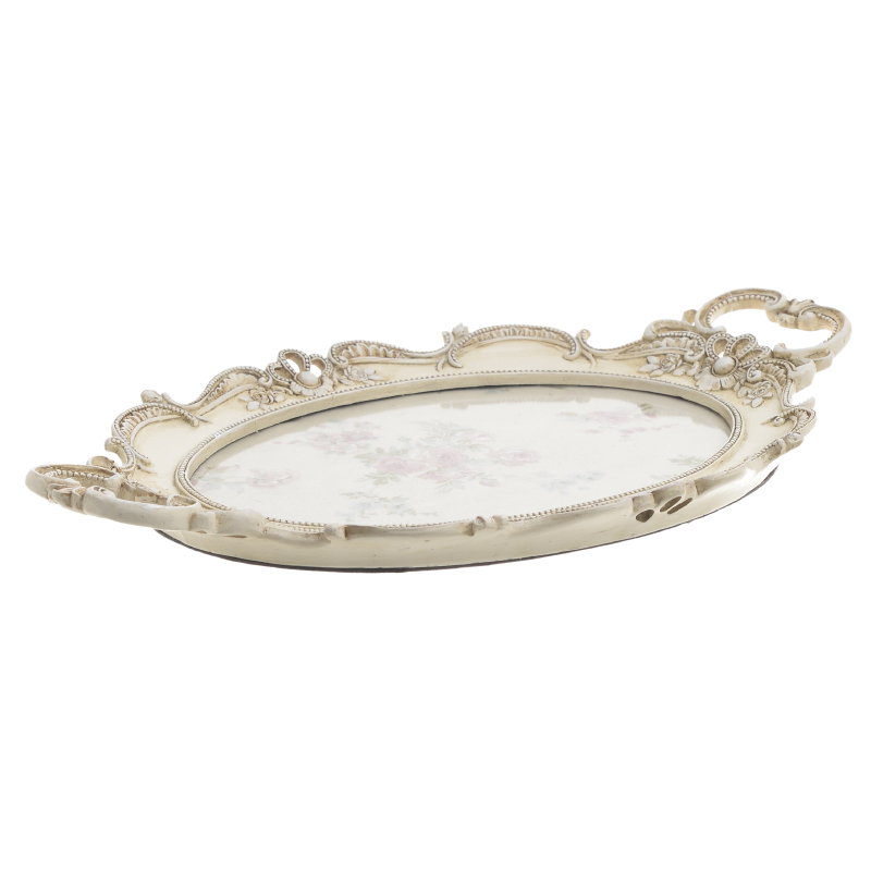 INART ΔΙΣΚΟΣ ΜΕ ΚΕΝΤΗΜΑ POLYRESIN ΕΚΡΟΥ 24Χ39,5Χ3,5 3-70-117-0090