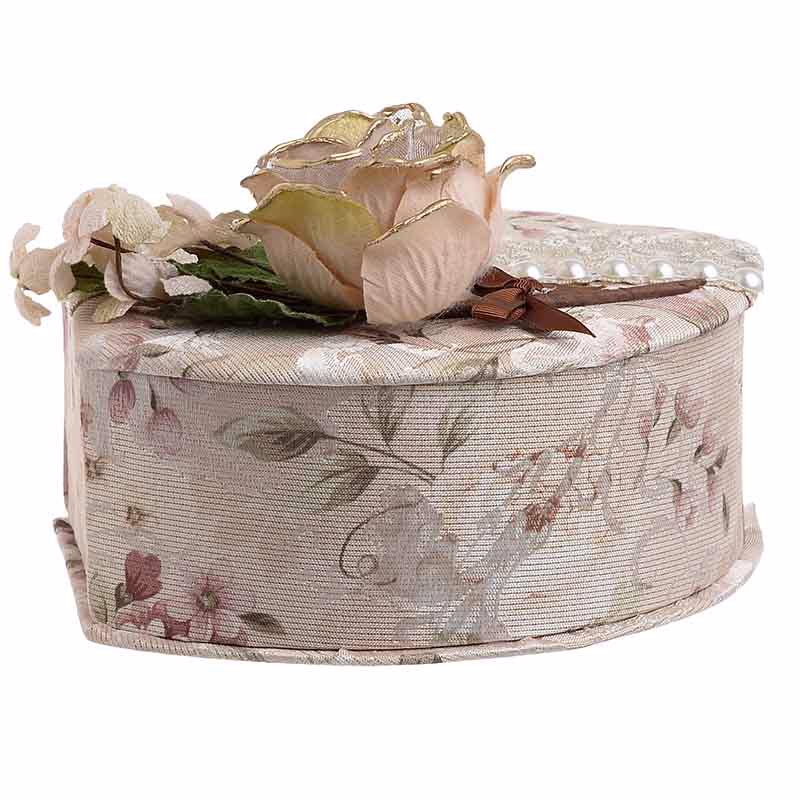INART ΚΟΣΜΗΜΑΤΟΘΗΚΗ ΥΦΑΣΜΑΤΙΝΗ FLORAL 22X16,5X9,5 3-70-312-0002