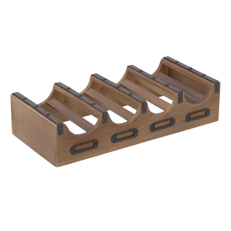INART ΜΠΟΥΚΑΛΟΘΗΚΗ 4 ΘΕΣΕΩΝ ΞΥΛINH NATURAL 43,5X20X10 3-70-314-0060