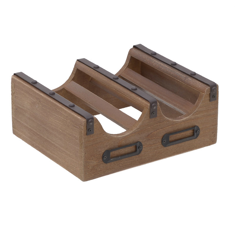 INART ΜΠΟΥΚΑΛΟΘΗΚΗ 2 ΘΕΣΕΩΝ ΞΥΛINH NATURAL 24X20X10 3-70-314-0061
