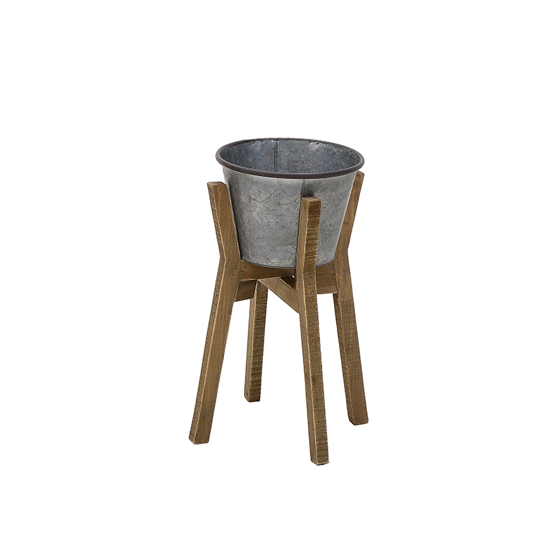 INART ΚΑΣΠΩ ΜΕΤΑΛΛΙΚΟ ΞΥΛΙΝΟ ΓΚΡΙ NATURAL Δ25Χ53 3-70-324-0038