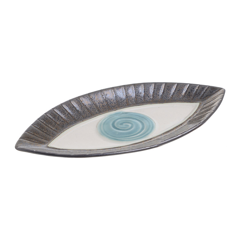 INART ΠΙΑΤΕΛΑ ΜΑΤΙ ΚΕΡΑΜΙΚΗ ΛΕΥΚΗ ΜΠΛΕ 25X13X2 3-70-354-0031