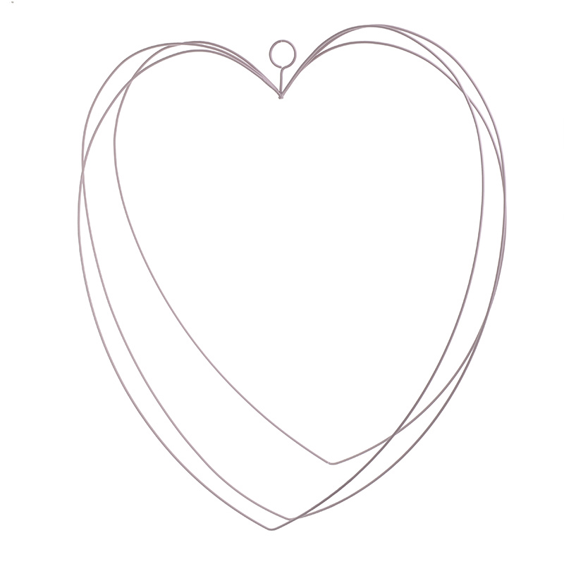 InArt - ΣΗΜΑΝΤΙΚΟ: Σε περίπτωση διαφοράς τιμής από το κατάστημα ισχύει παντα και μόνο η τιμή του καταστήματος Inart Διακοσμητικό Τοίχου Καρδιά Μεταλλικό Ροζ 45Χ1Χ42