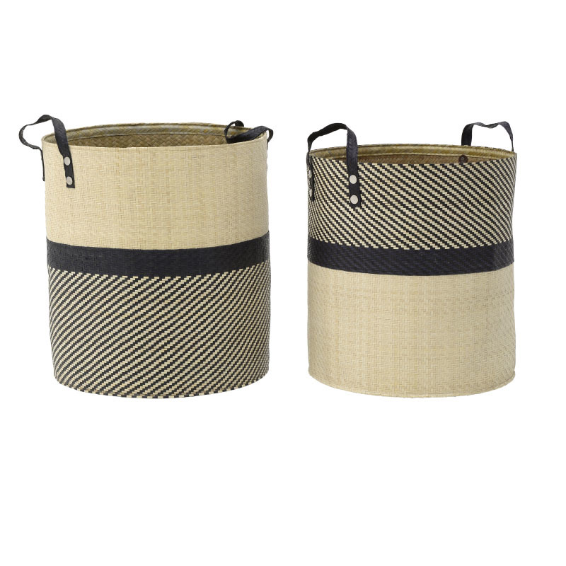 INART ΣΕΤ ΤΩΝ 2 ΚΑΛΑΘΙ ΨΑΘΙΝΟ NATURAL ΜΑΥΡΟ Δ44Χ50 3-70-561-0065